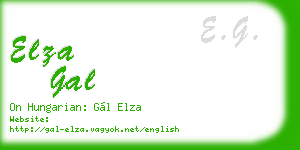 elza gal business card