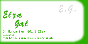 elza gal business card